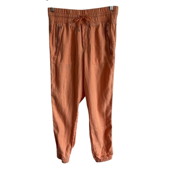 Athleta Cabo Linen Jogger, Cactus Peach, Size 4 - Picture 4 of 10